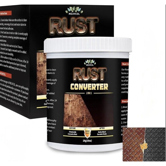 Meuvcol | Design | 2in Rust Converter Metal Primer 35 Floz Black Rust ...